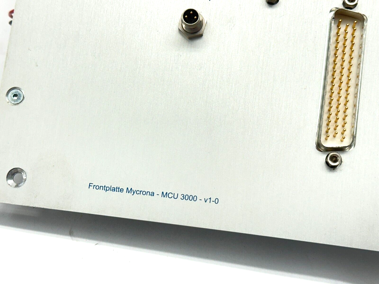 Mycrona MCU 3000 Frontplate CMM Motion Control Board PSteckerboard Ver 4-4 - Maverick Industrial Sales