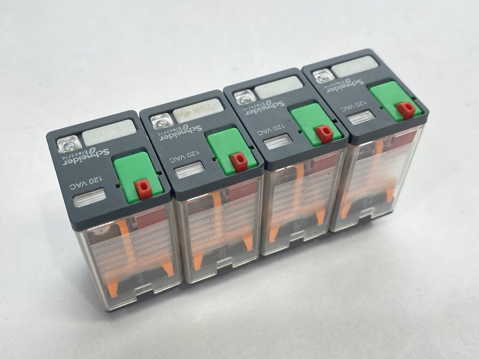 Schneider Electric 782XBXM4L-120A Plug-In Relay 15A 120VAC LOT OF 4 - Maverick Industrial Sales