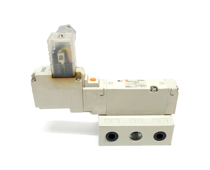 SMC VQZ2151-5YZ Base Mount Solenoid Valve 5-Port 2 Position Single 24VDC 1/8 NPT - Maverick Industrial Sales