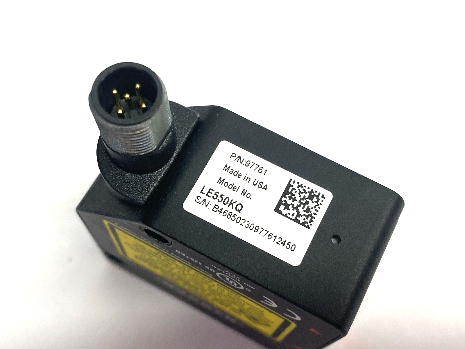 LE550KQ | Banner IO-Link Laser Displacement Sensor; Range: 100-1000 mm 97761 - Used - Maverick Industrial Sales