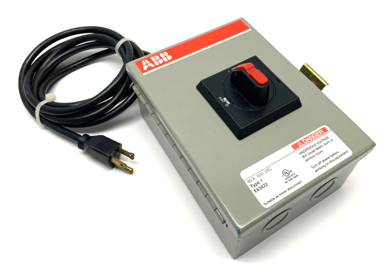 ABB EOT32U3M1-S Enclosed Disconnect Control Box Type 1 UL 508 - Maverick Industrial Sales