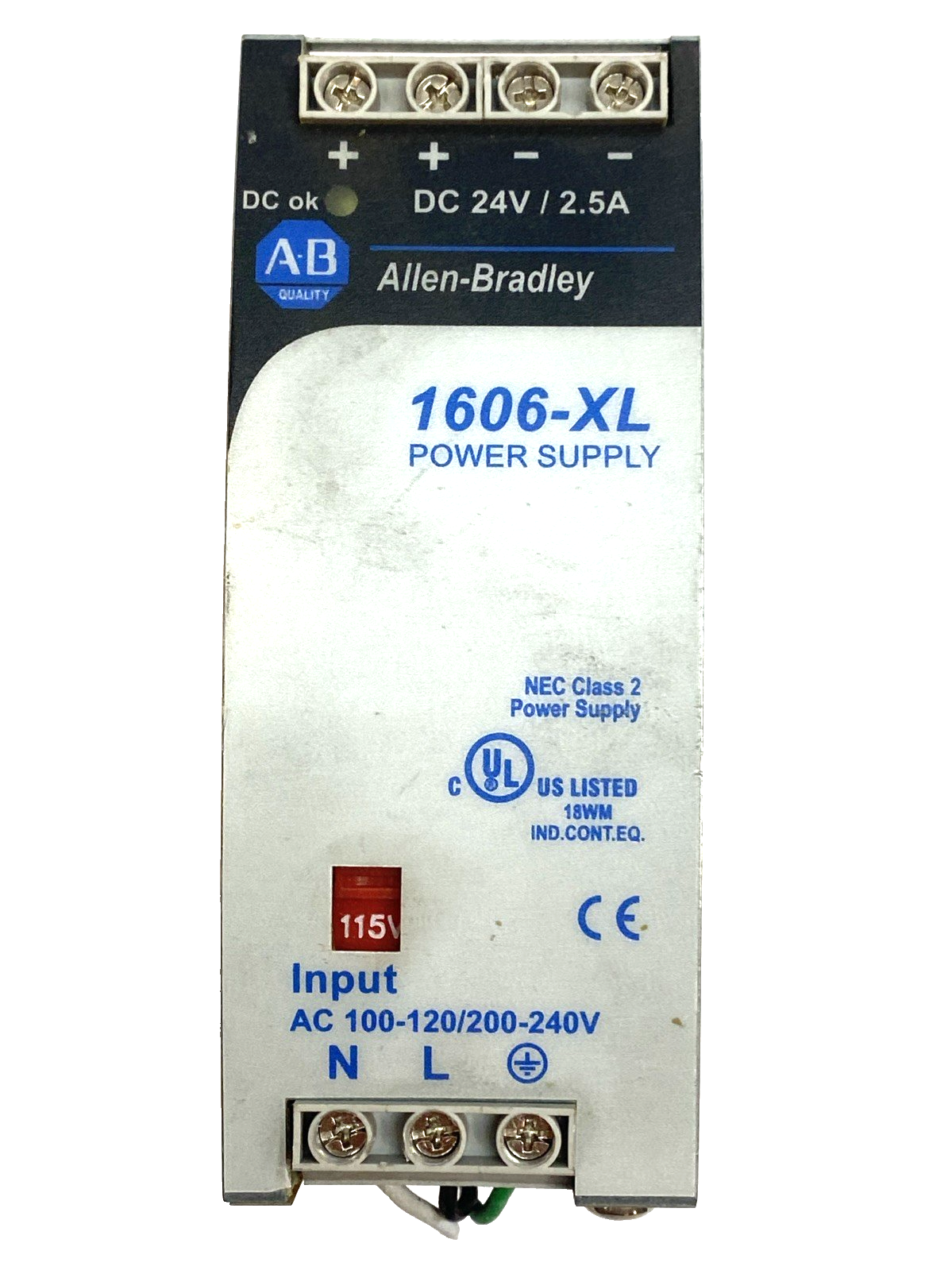 Allen Bradley 1606-XL60D Power Supply 24VDC 2.5A, 60W DIN Rail SER.A - Maverick Industrial Sales