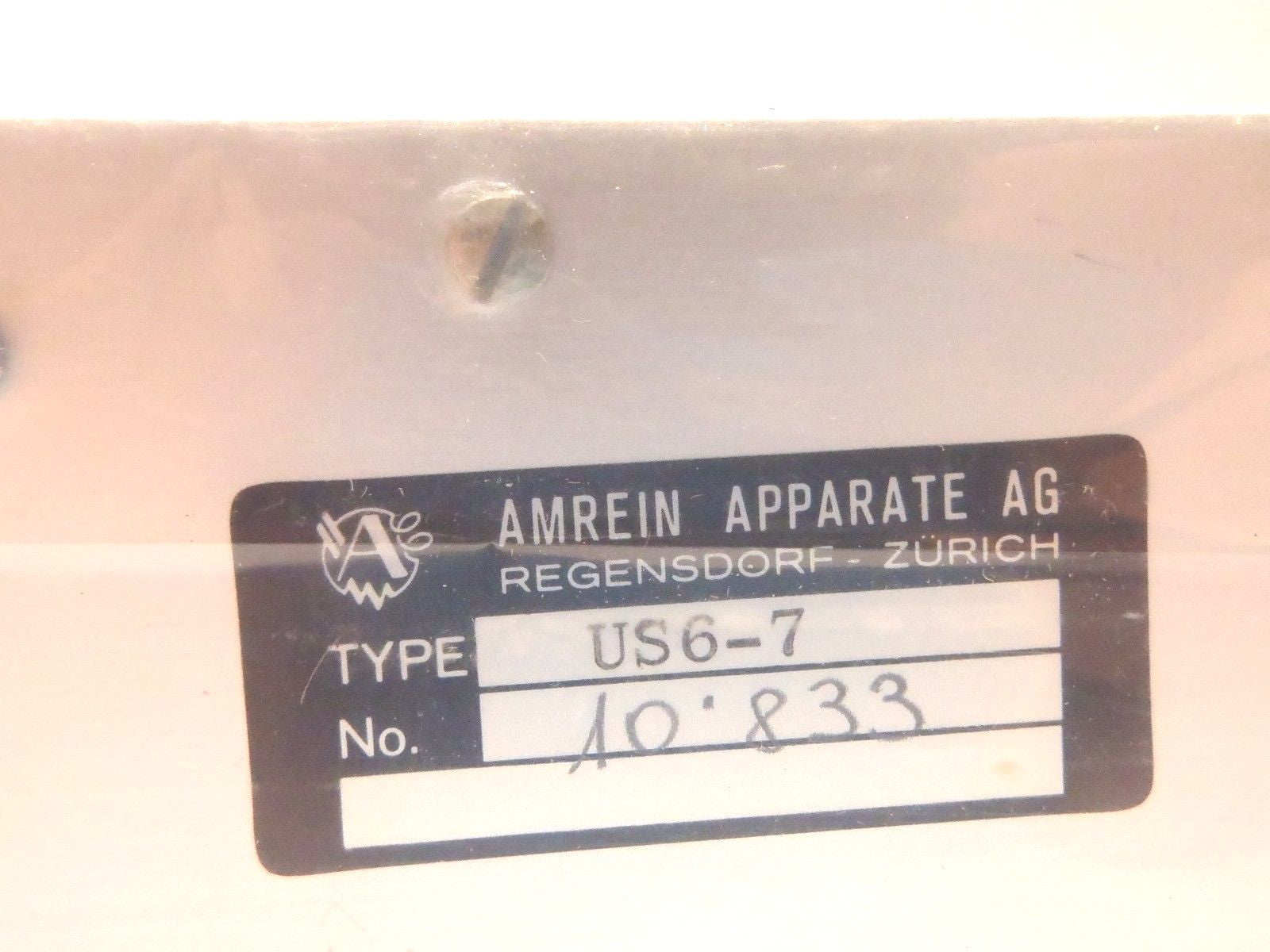 Amrein Apparate AG US6-7 Output Amplifier NB-S2665 - Maverick Industrial Sales