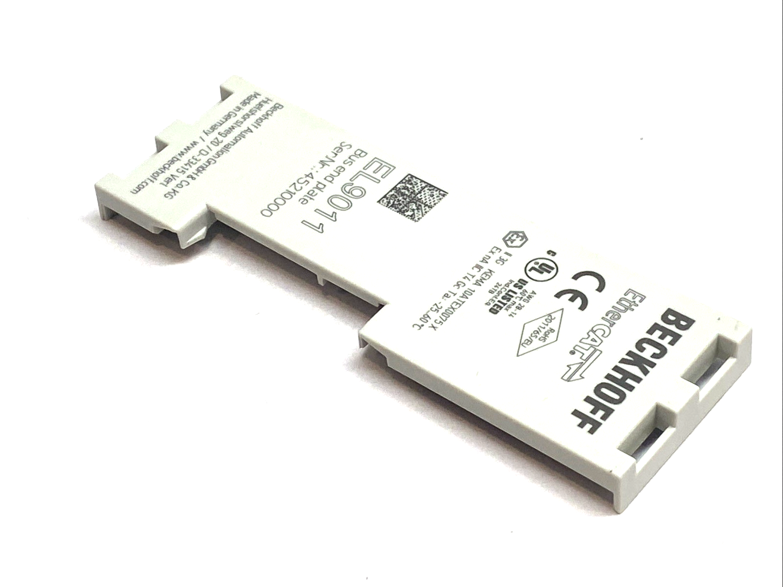 EL9011 | Beckhoff EtherCAT Bus End Cover 5mm E-bus Contact Terminal Gray LOT OF 5 - Used - Maverick Industrial Sales