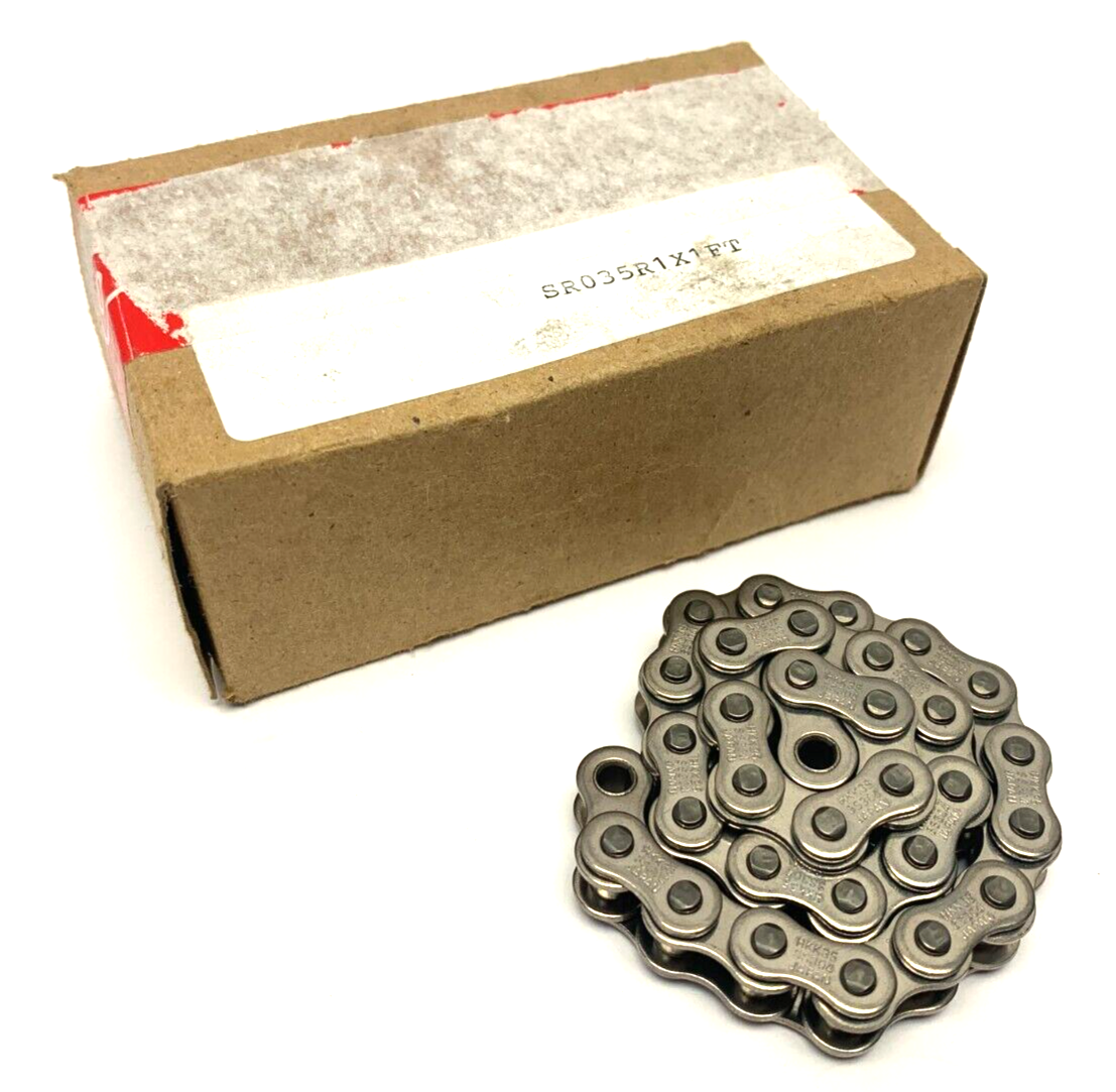 HHK Chain SR035R1X=1FT Stainless Steel Roller Chain Link 1' - Maverick Industrial Sales