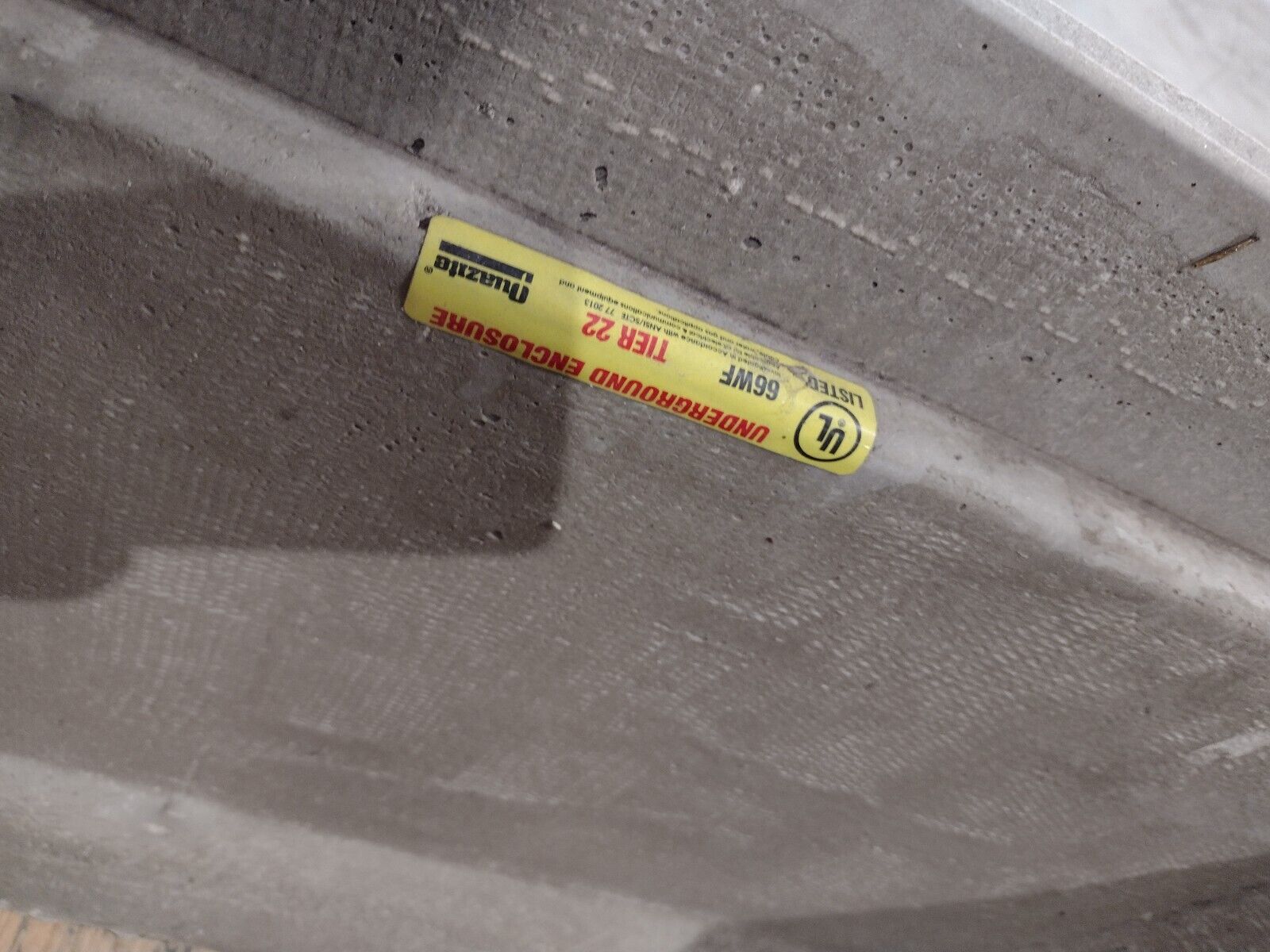 Quazite PG2436BA18 24 x 36 x 18 in Poly Concrete 22-Tier Box with PG2436HA0009A - Maverick Industrial Sales