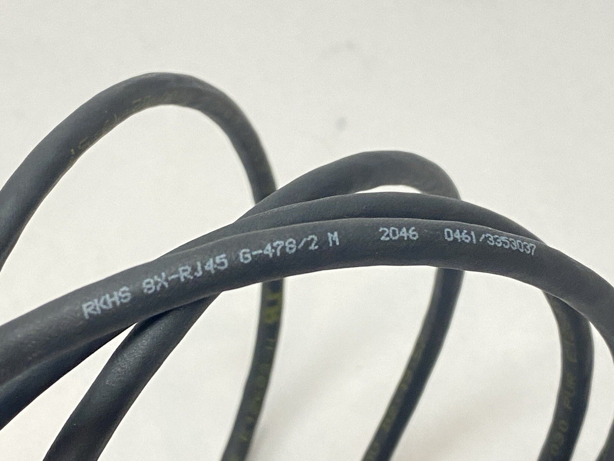 RKHS 8X-RJ45 G-478/2M | Lumberg Automation Ethernet Cordset 2m 0461/3353037 - Used - Maverick Industrial Sales