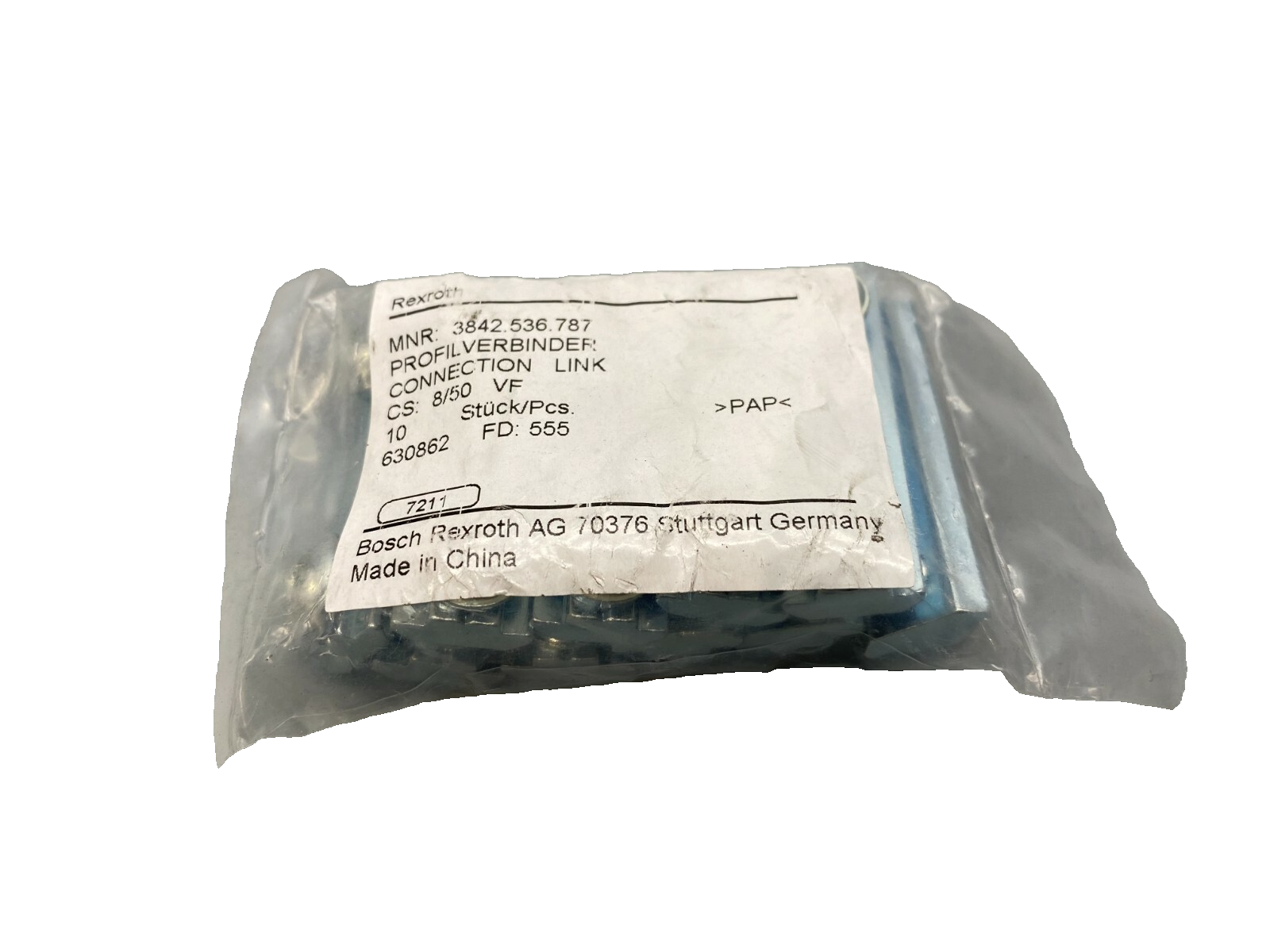 3 842 536 787 | Bosch Rexroth 3842536787 Connector Link PACK OF 10 - New - Maverick Industrial Sales