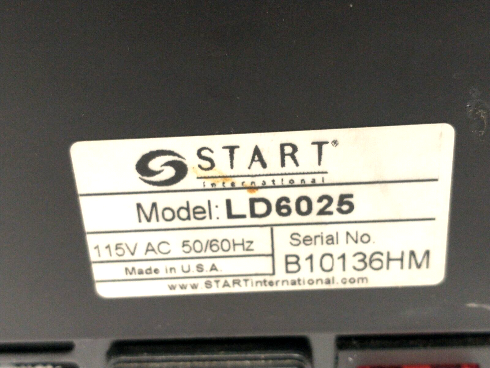 Start International LD6025 4.75" Wide Electric Label Dispenser 115VAC - For parts or not working - Maverick Industrial Sales