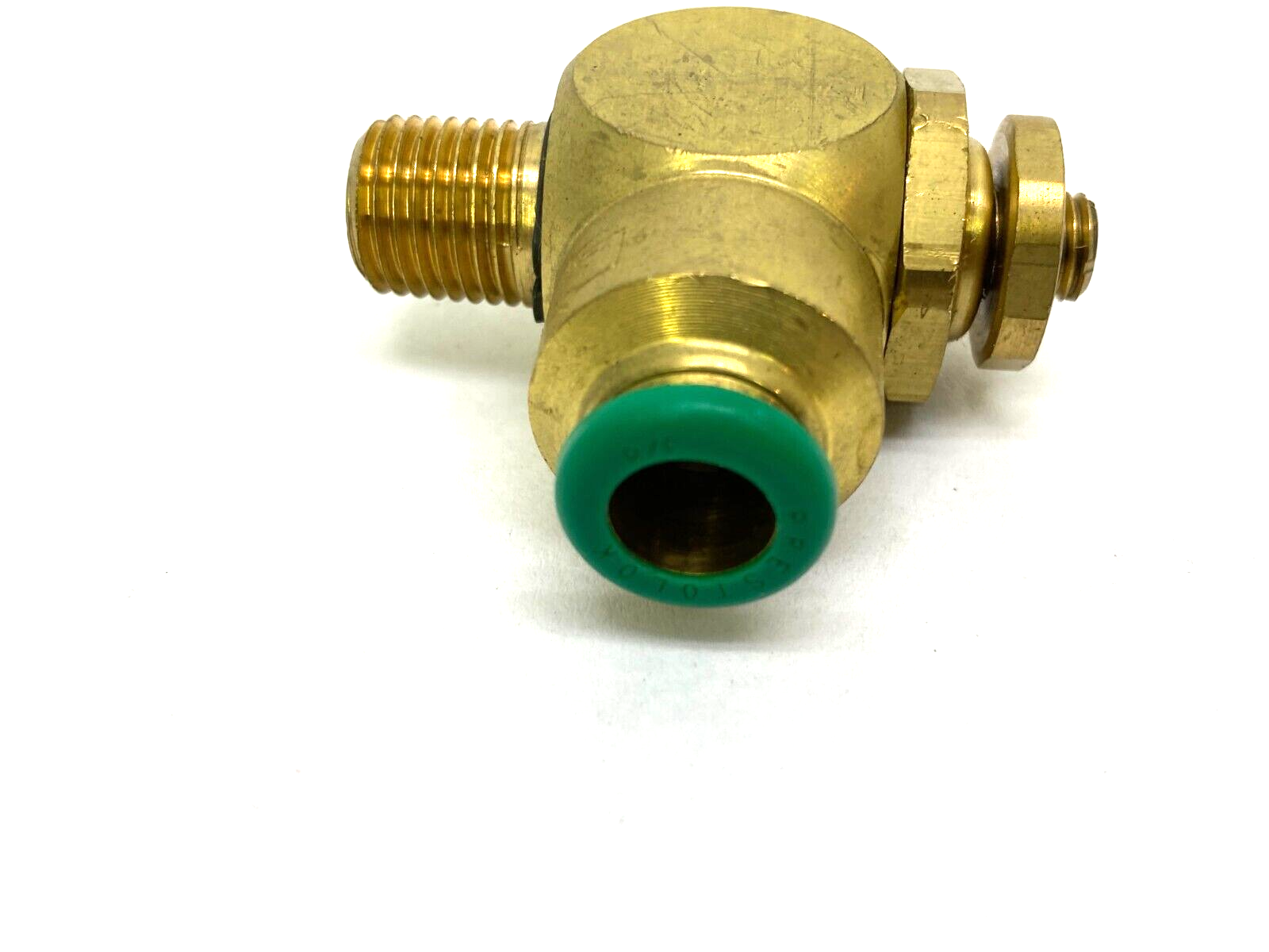 Parker 3251-2538 Brass Flow Control Valve 3/8" Tube OD 1/4" NPT Thread 32512538 - Maverick Industrial Sales