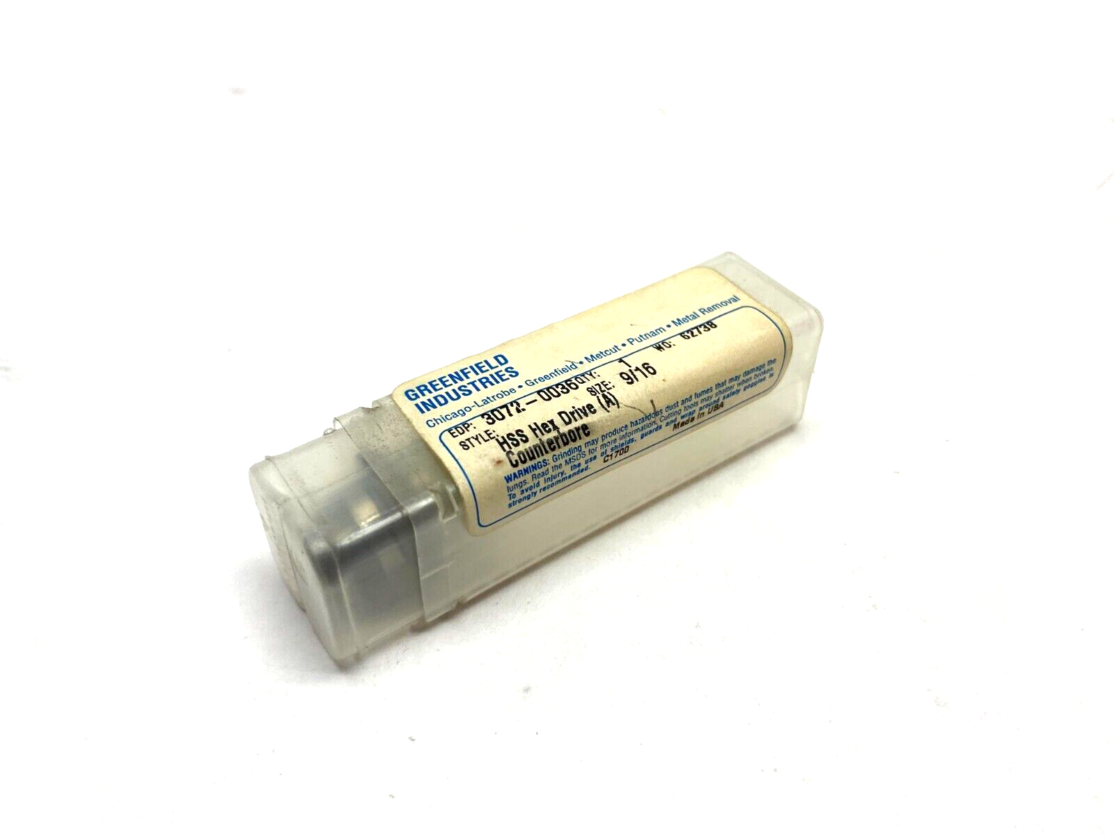 Greenfield Metcut 3072-0036 Hex Drive Counterbore Mill Tip 9/16" - Maverick Industrial Sales