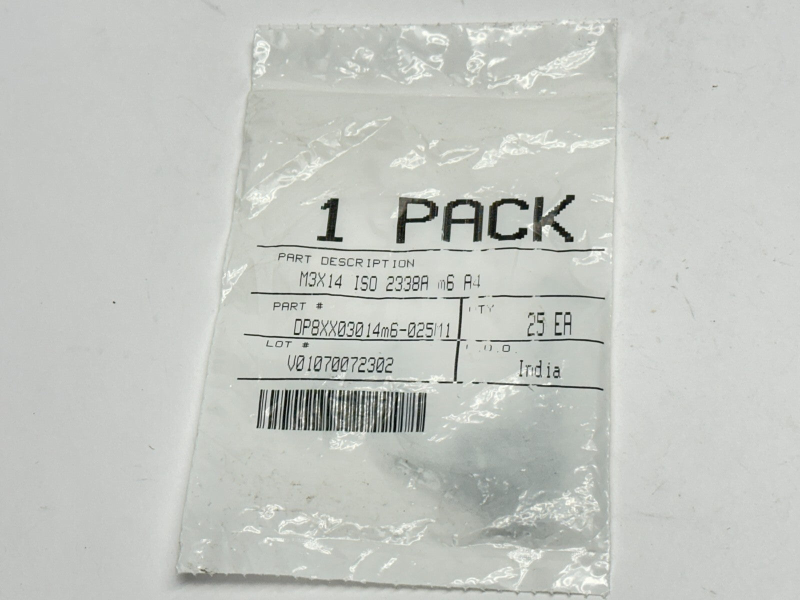 93600A364 316 Stainless Steel Dowel Pin 3mm Diameter 14mm Long PACK OF 25 - Maverick Industrial Sales