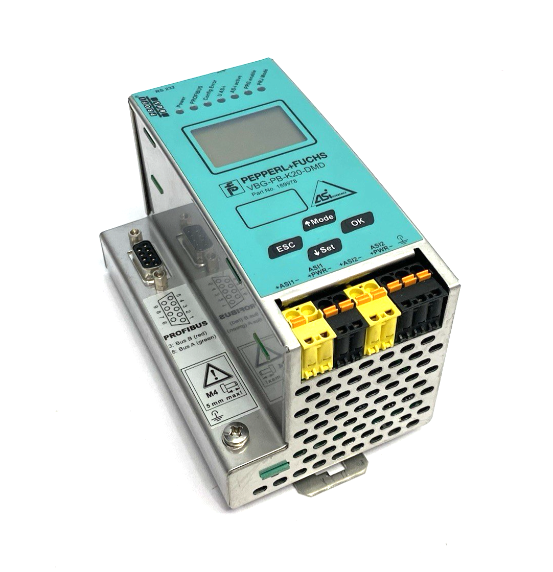 VBG-PB-K10-DMD | Pepperl+Fuchs ASI to Profibus Gateway, Double Master, 189978 - Used - Maverick Industrial Sales
