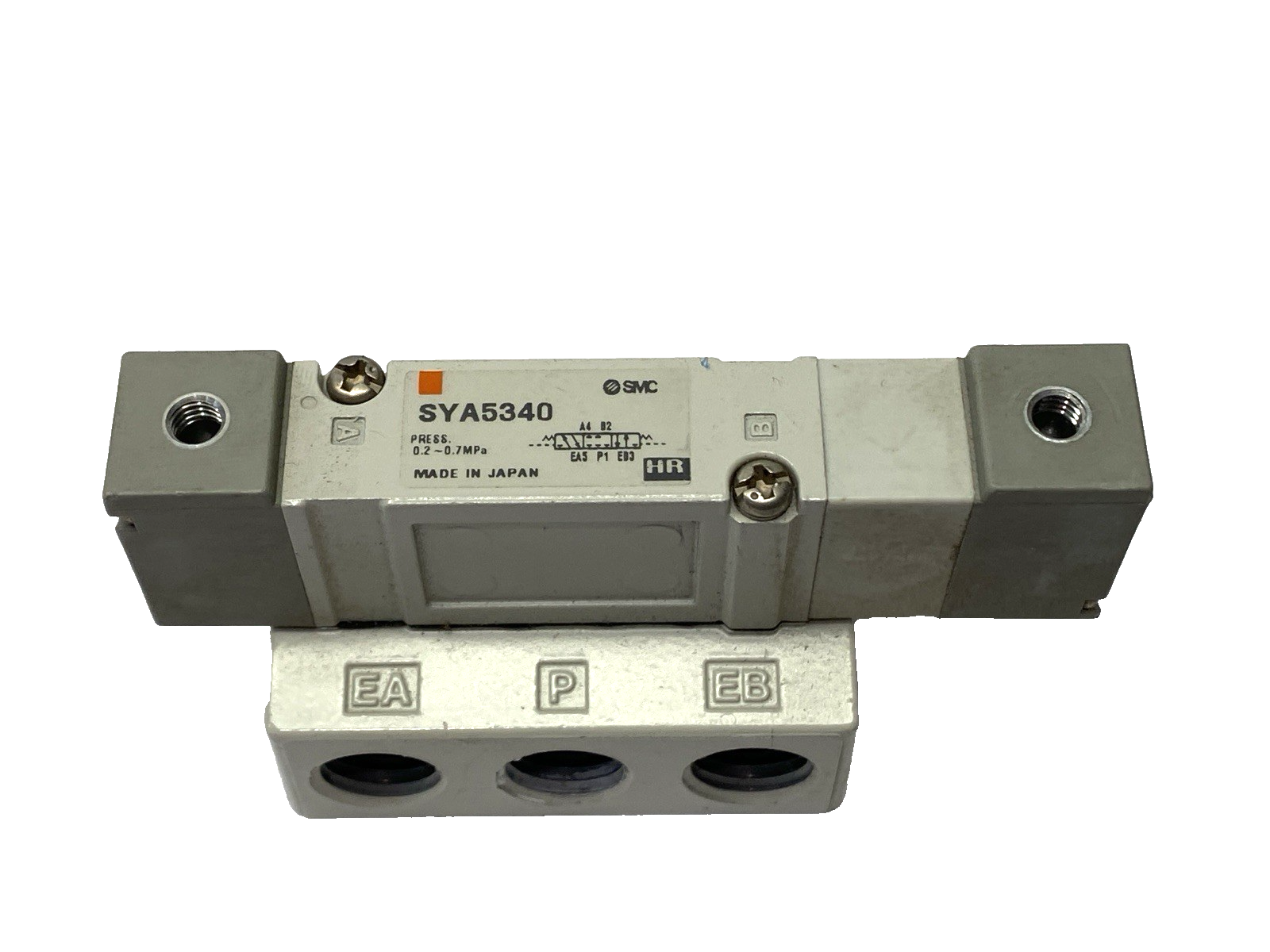 SYA5340-02 | SMC Air Pilot Valve & Base Mount 1/4" NPT - Used - Maverick Industrial Sales