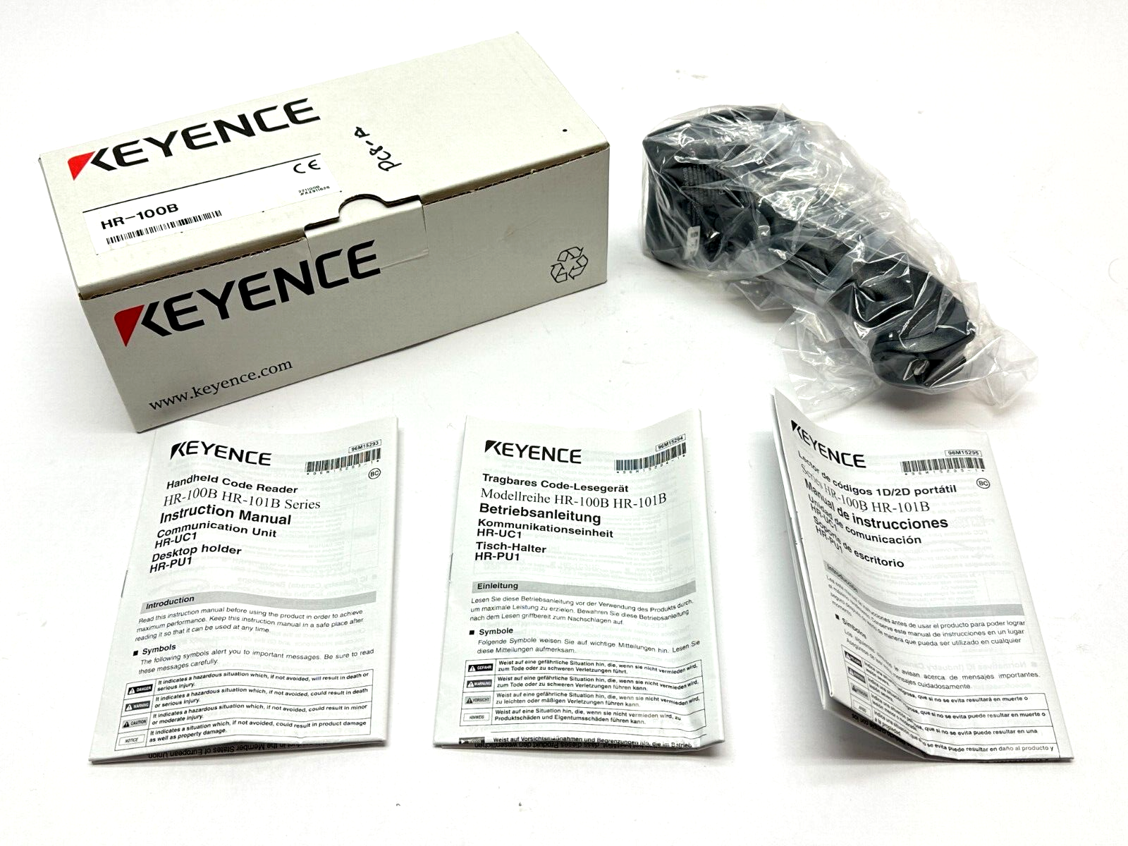 Red Handheld Code Reader HR-100B | Keyence Handheld Wireless Code Reader, Standard, Red Light S