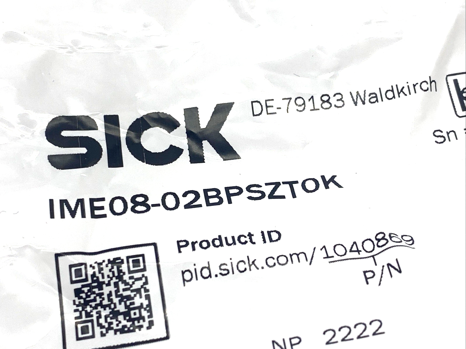 Sick IME08-02BPSZT0K Inductive Proximity Sensor M8 1040869 - Maverick Industrial Sales