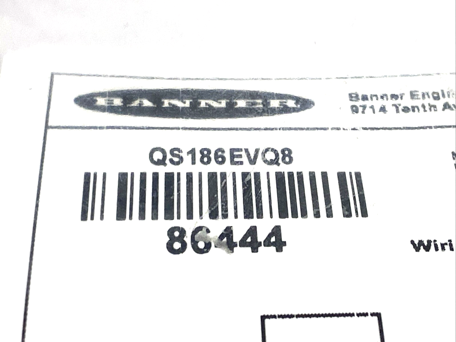 QS186EVQ8 | Banner WORLD-BEAM Photoelectric Sensor M12 Male 4-Pin 86444 - New - Maverick Industrial Sales