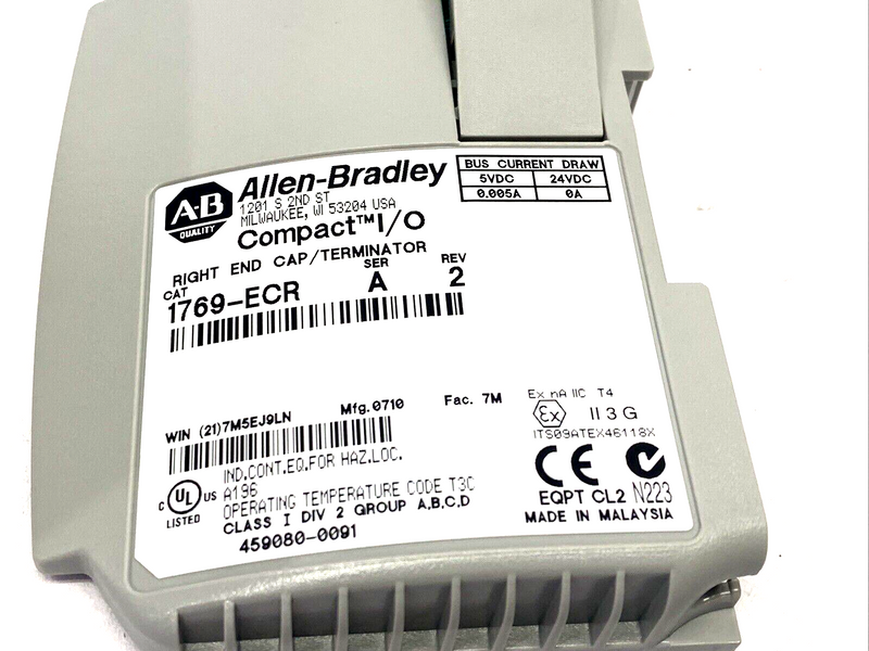 Allen Bradley 1769-PA4 Ser. A CMPLX Selectable AC 4A/2A Power Supply w/ End Cap - Maverick Industrial Sales