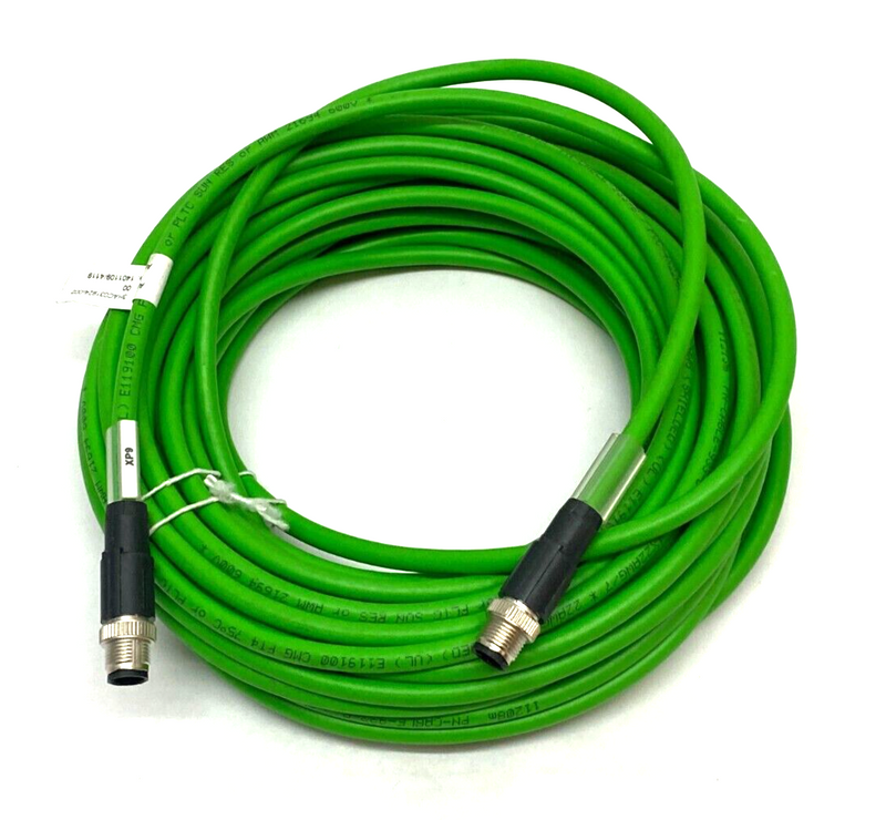 ABB 3HAC031924-002 ProfiNet Double Ended Cordset 4 Pin Male To Female 15m Length - Maverick Industrial Sales