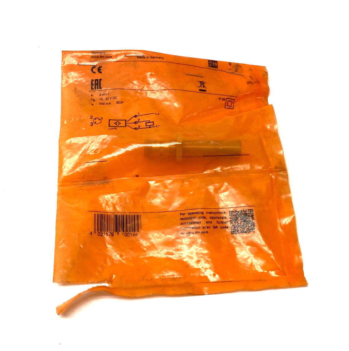 Ifm IFK3004BAPKG/US-104 Inductive Sensor Oil/Coolant Proof 4mm Range IF5957 - Maverick Industrial Sales