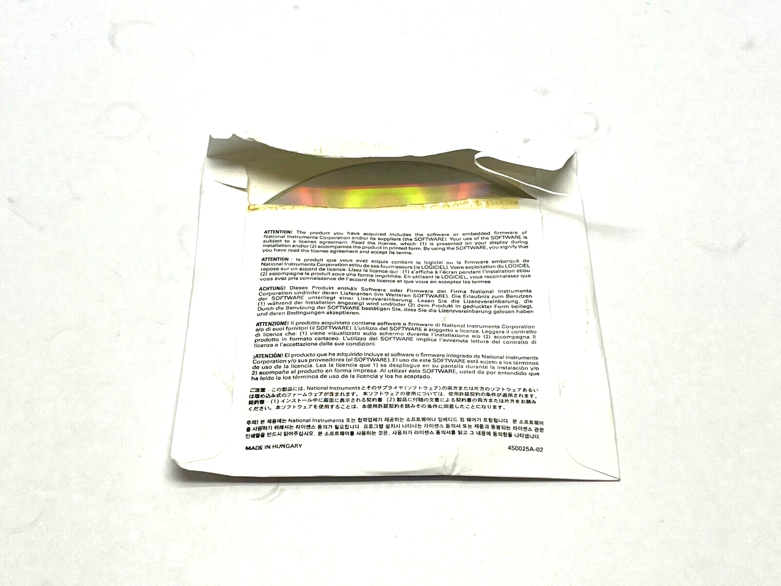 National Instruments 501088L-00 VER. 2.7.3 CD Kit NI-488.2 - Like New - Maverick Industrial Sales