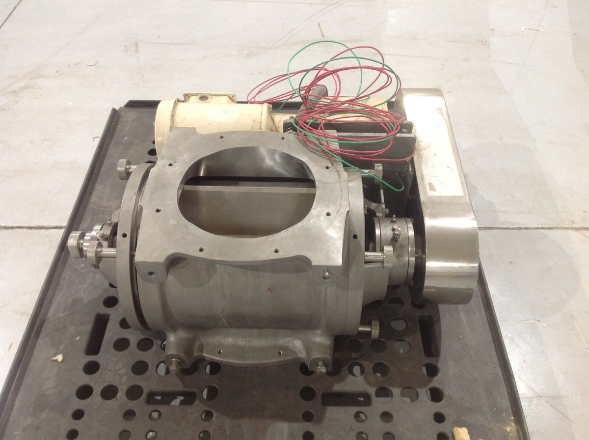 CV500U SS SS AR | Nu-Con SS AR Rotary Valve w/ SEW R70 Gear Reducer & Reliance Motor - Used - Maverick Industrial Sales