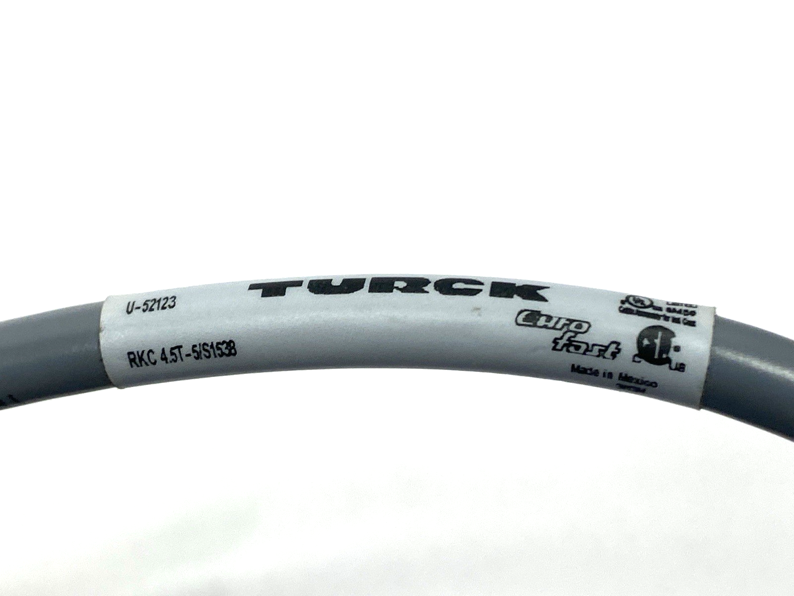Turck RKC 4.5T-5/S1538 Single-Ended Female 5-Pin M12 Connector Cordset U-52123 - Maverick Industrial Sales