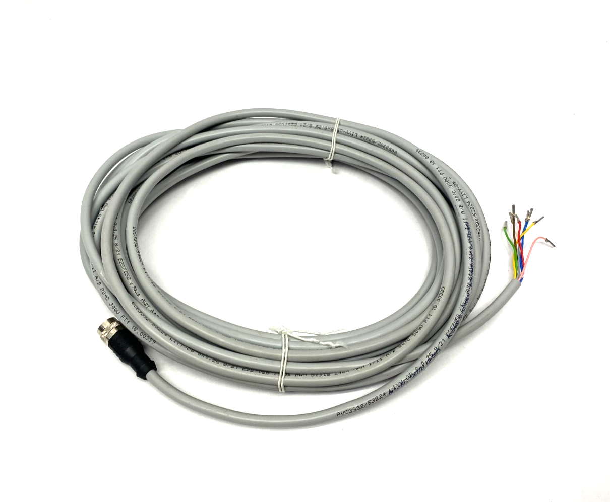 Schmersal KA-0905 Single Ended Cordset M12 8-Pin Female 101207729 - Maverick Industrial Sales
