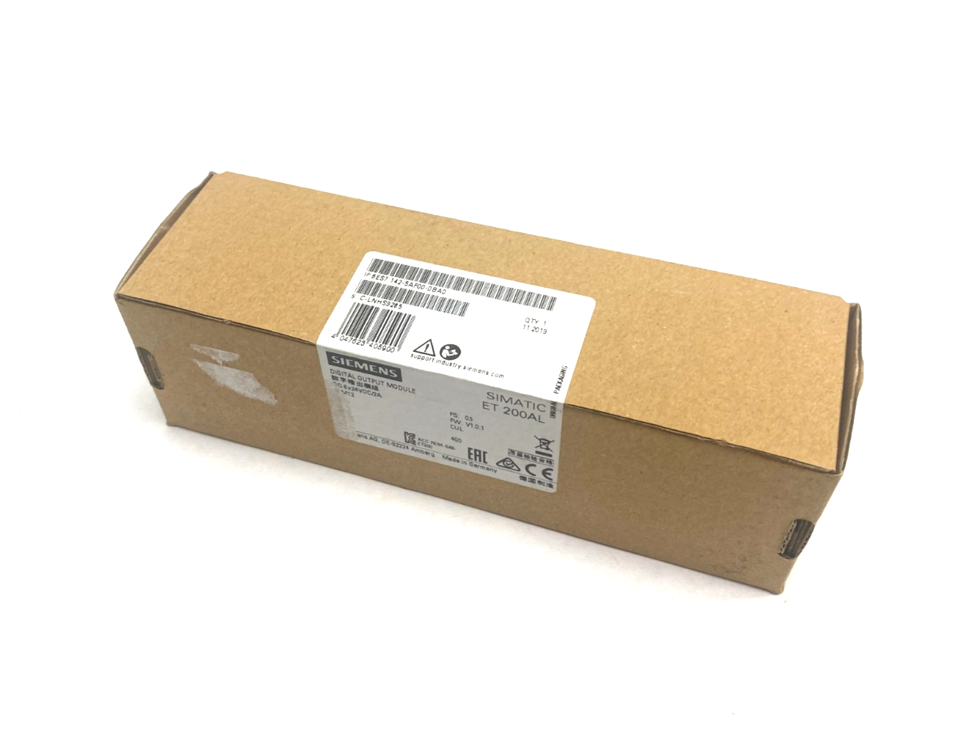 Siemens 6ES7 142-5AF00-0BA0 SIMATIC ET 200AL Digital Output Module 8x24VDC/2A - Maverick Industrial Sales