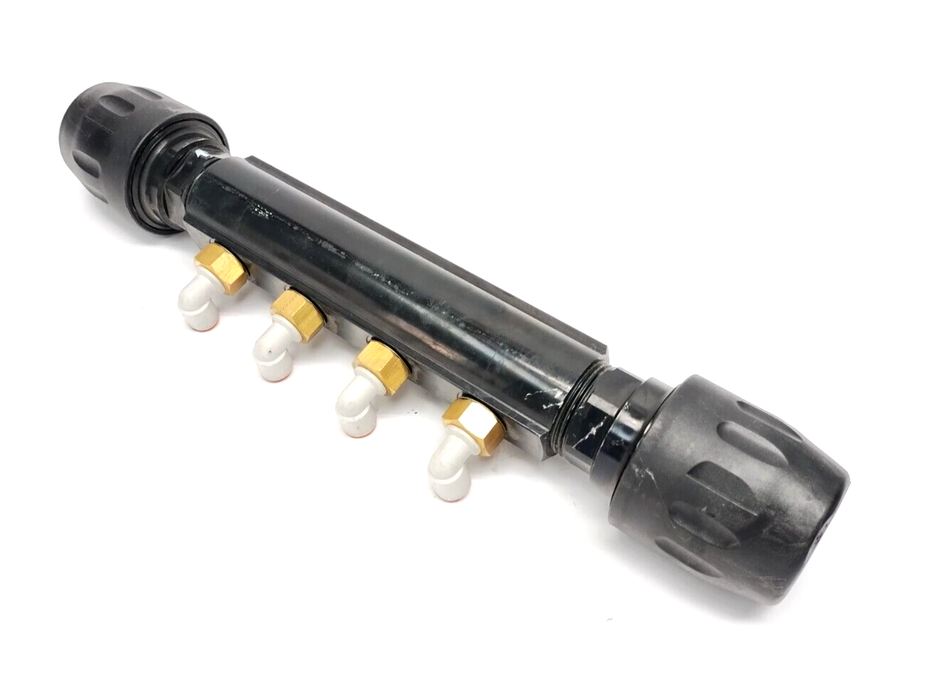 Parker 6651 40 12 04 Transair 4-Port Manifold 1-1/2" Pipe OD, Elbow Fittings - Maverick Industrial Sales