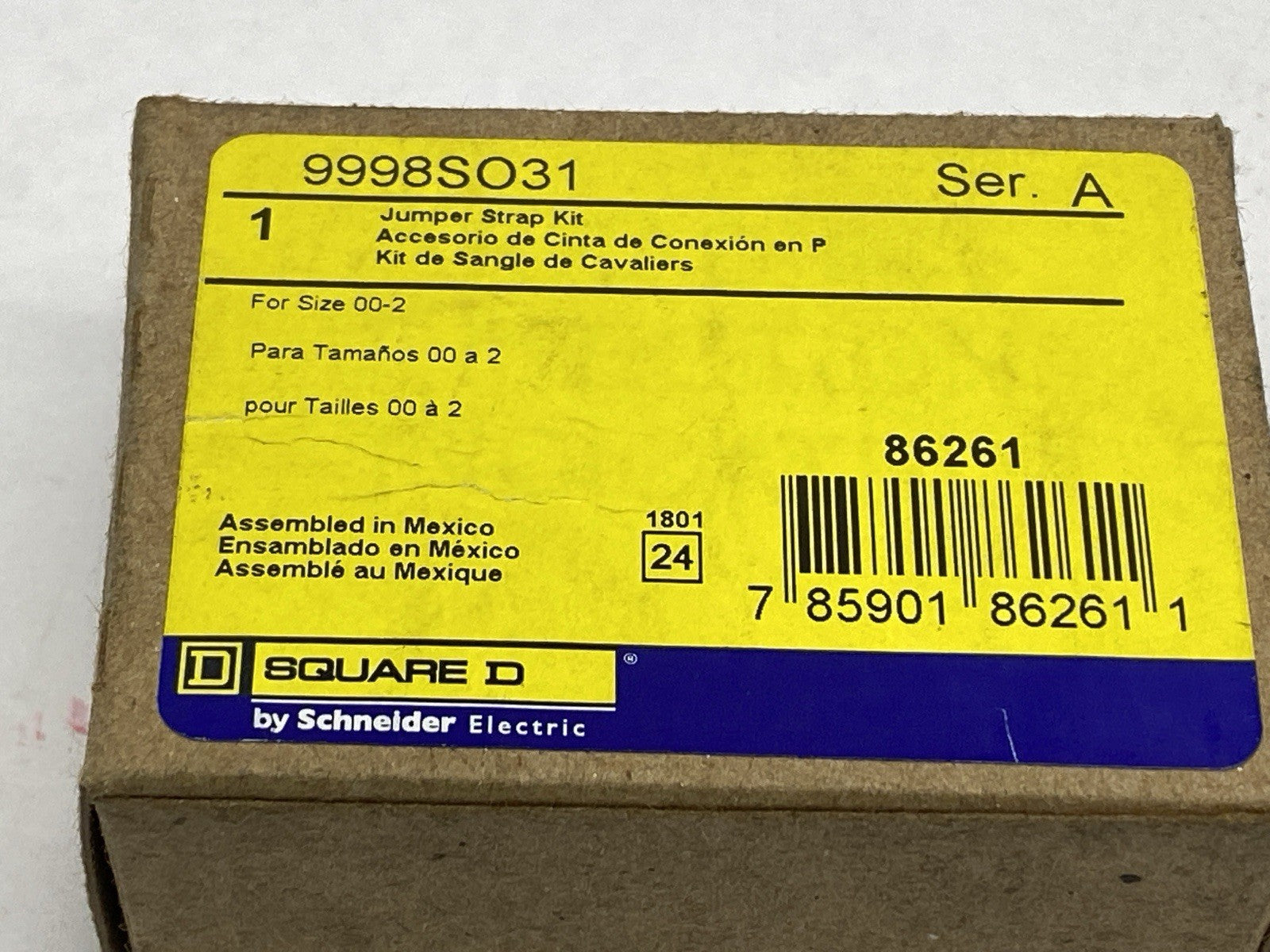 Square D 9998SO31 Overload Relay Jumper Strap Size 00-2 - Maverick Industrial Sales