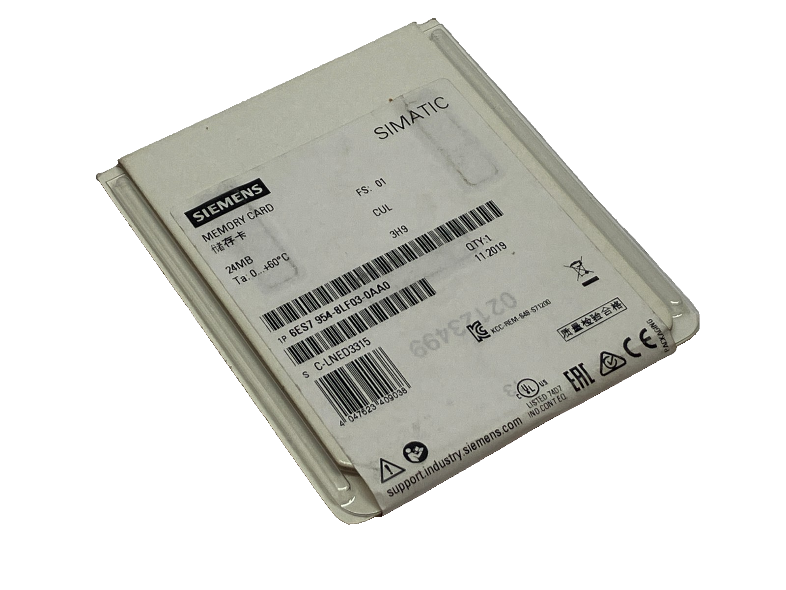 Siemens 6ES7954-8LF03-0AA0 SIMATIC Memory Card 24MB - Maverick Industrial Sales