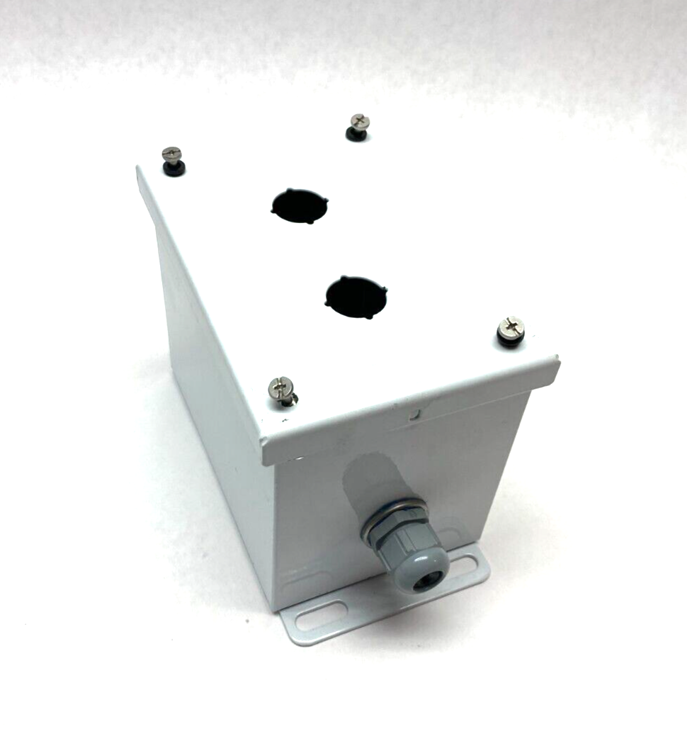 Saginaw Control & Engineering SCE-2PBXI Pushbutton Enclosure 2-Hole 4 x 6" WHITE - Maverick Industrial Sales