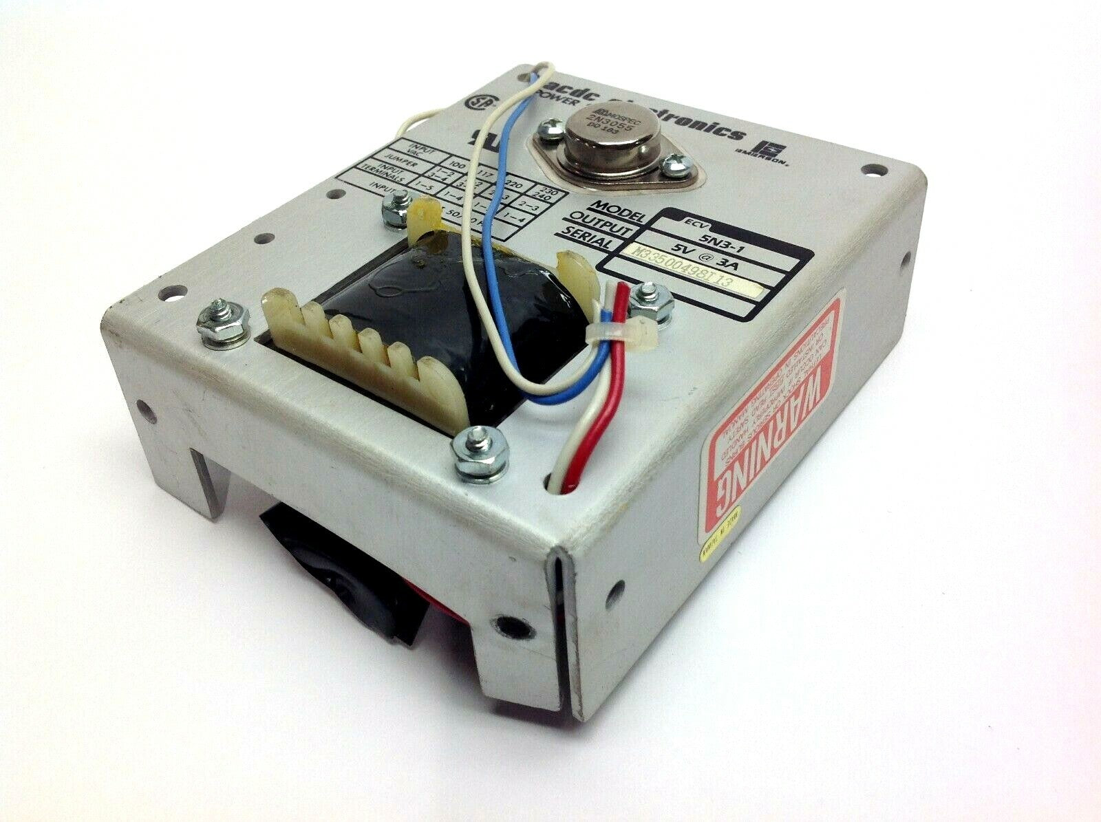 ACDC Electronics Emerson ECV 5N3-1 5V/3A Power Supply - Maverick Industrial Sales