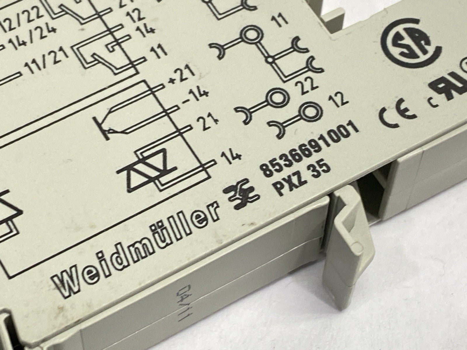REL-MR- 24DC/21-21 | Phoenix Contact Relay 2961192 w/ Weidmuller 8536691001 - Used - Maverick Industrial Sales