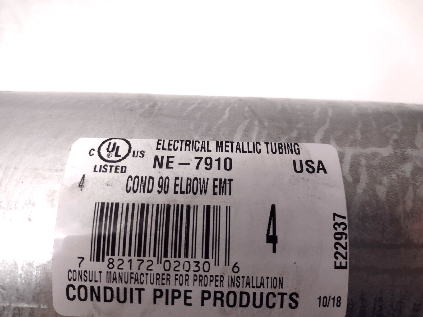 Phoenix EMT90400 4 EMT 90 Degree 4" Conduit ELBOW 782172020306 - Maverick Industrial Sales