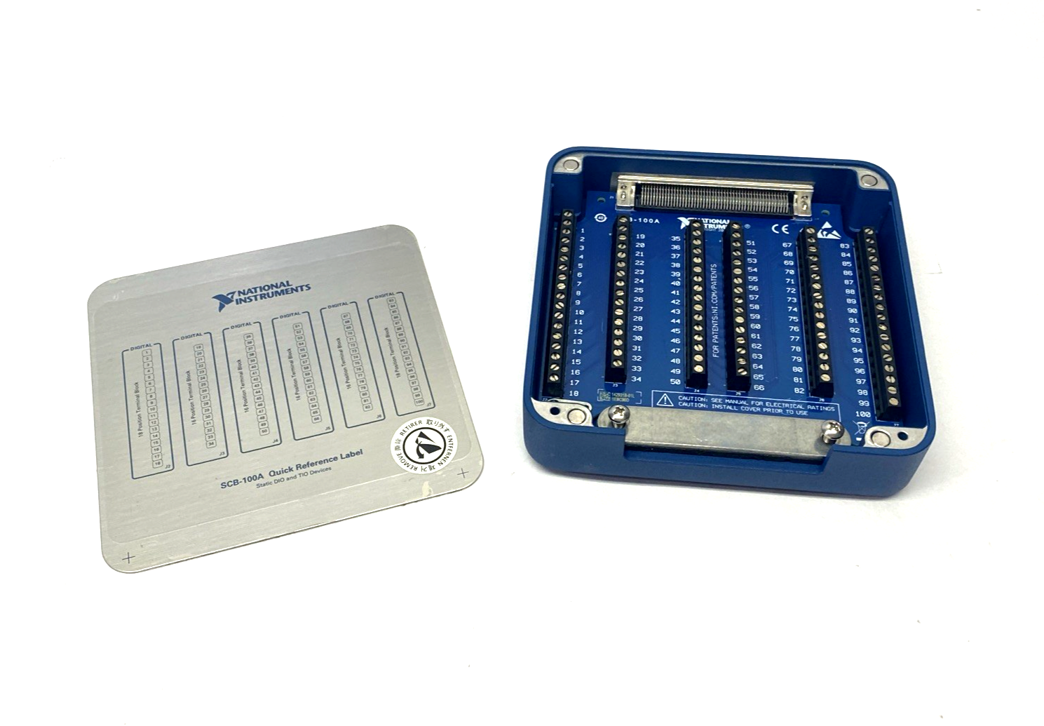 SCB-100A, 142931B-01L | National Instruments SCB-100A 100-Pin Female SCSI Terminal Block 142931B-01L - Used - Maverick Industrial Sales
