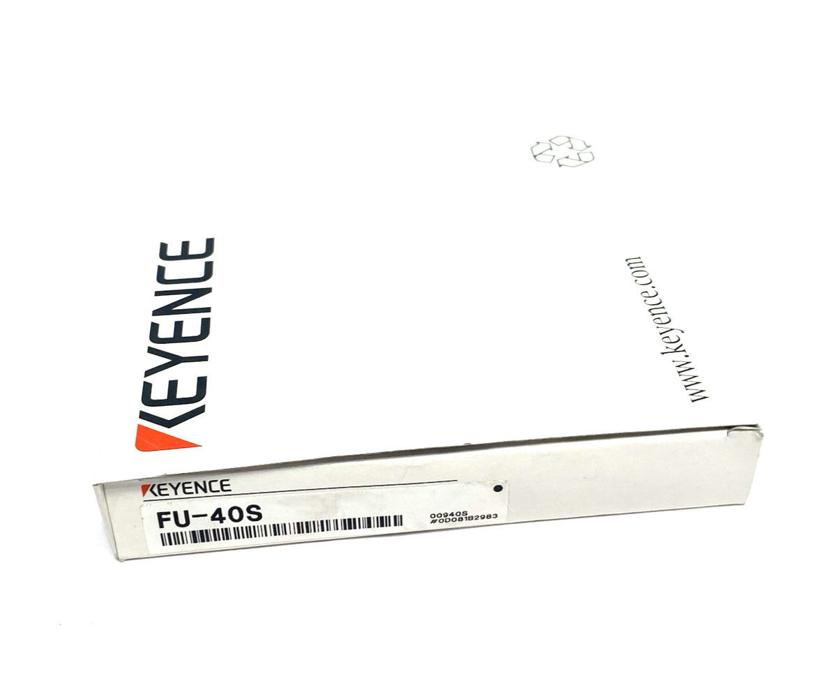 Keyence FU-40S Top-Beam Emitting Reflective Fiber Unit NO FIBER CUTTER - Maverick Industrial Sales