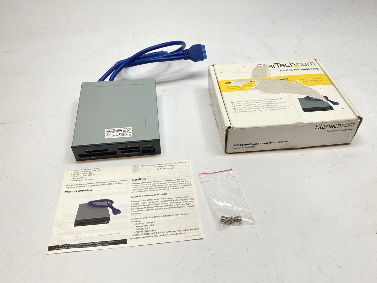 Star Tech 35FCREADBU3 USB 3.0 Multi-Card Memory Card Reader - Maverick Industrial Sales