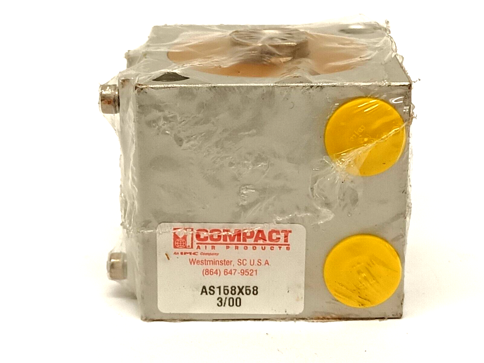 Compact Air Products AS158X58 Pneumatic Cylinder 1-5/8" Bore 5/8" Stroke - Maverick Industrial Sales