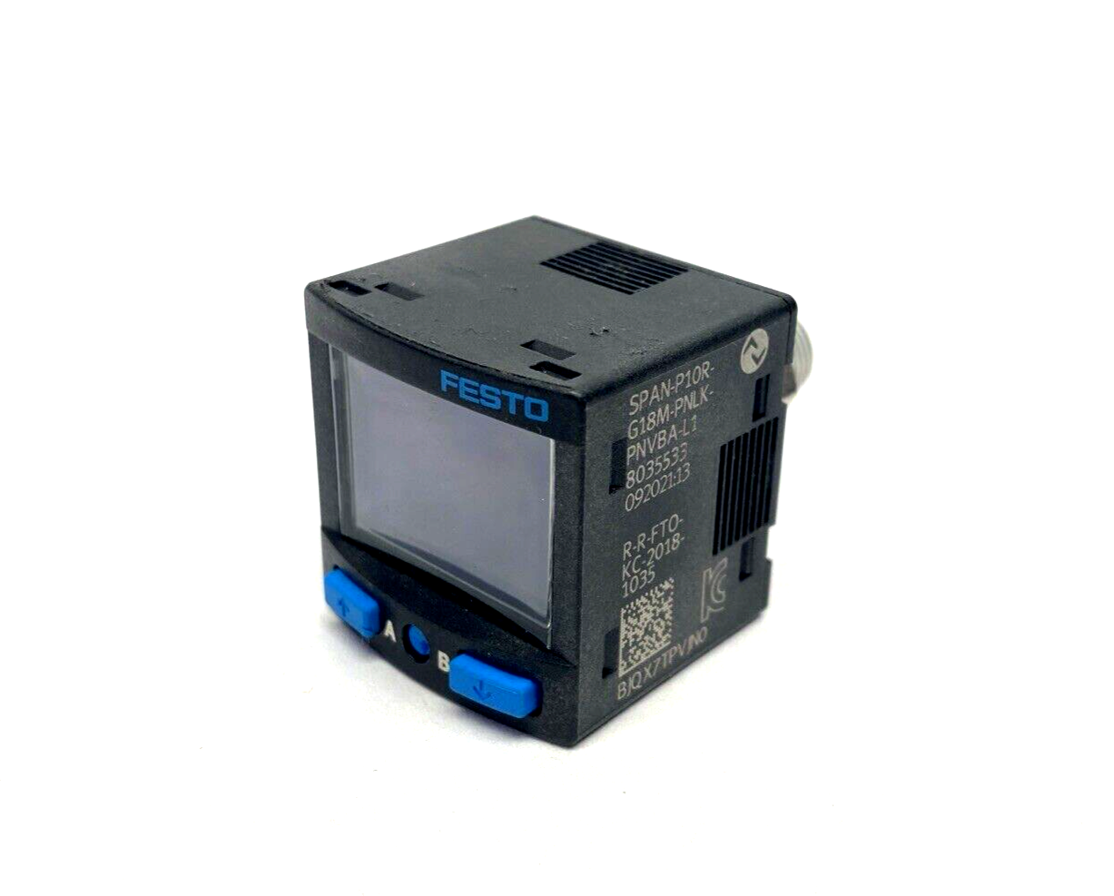 Festo SPAN-P10R-G18M-PNLK-PNVBA-L1 Pressure Sensor G1/8 8035533 - Maverick Industrial Sales