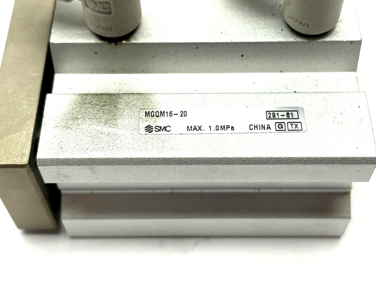 MGQM16-20-M9PSAPC3 | SMC Guided Cylinder w/ D-M9P Auto Switches - Used - Maverick Industrial Sales
