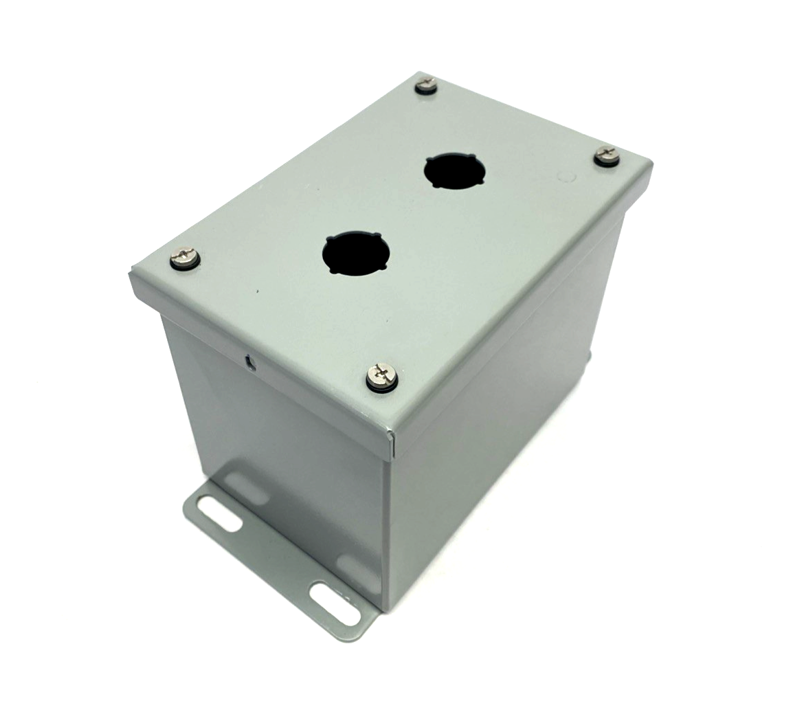 Hoffman SCE-2PBXI 22mm 2-Button Pushbutton Enclosure 6.00" x 4.00" x 4.75" - Maverick Industrial Sales