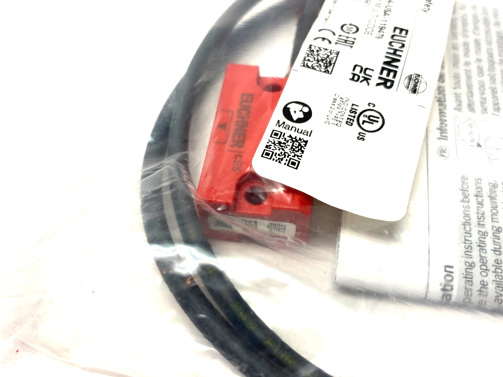 Euchner CES-I-AR-M-C04-USA-119479 Multicode Safety Switch, RFID, M12 Connector - Maverick Industrial Sales