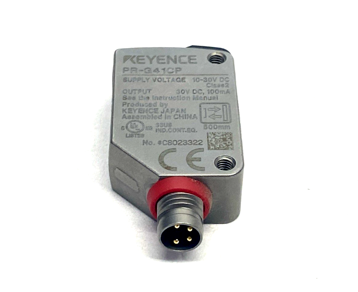 PR-G41CP | Keyence Rectangular Diffuse Reflective Photoelectric Sensor - Used - Maverick Industrial Sales
