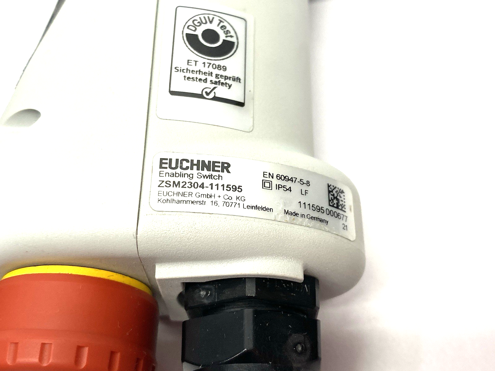 Euchner ZSM2304-111595 3-Function Stop-Command Device LED, + and - buttons - Maverick Industrial Sales