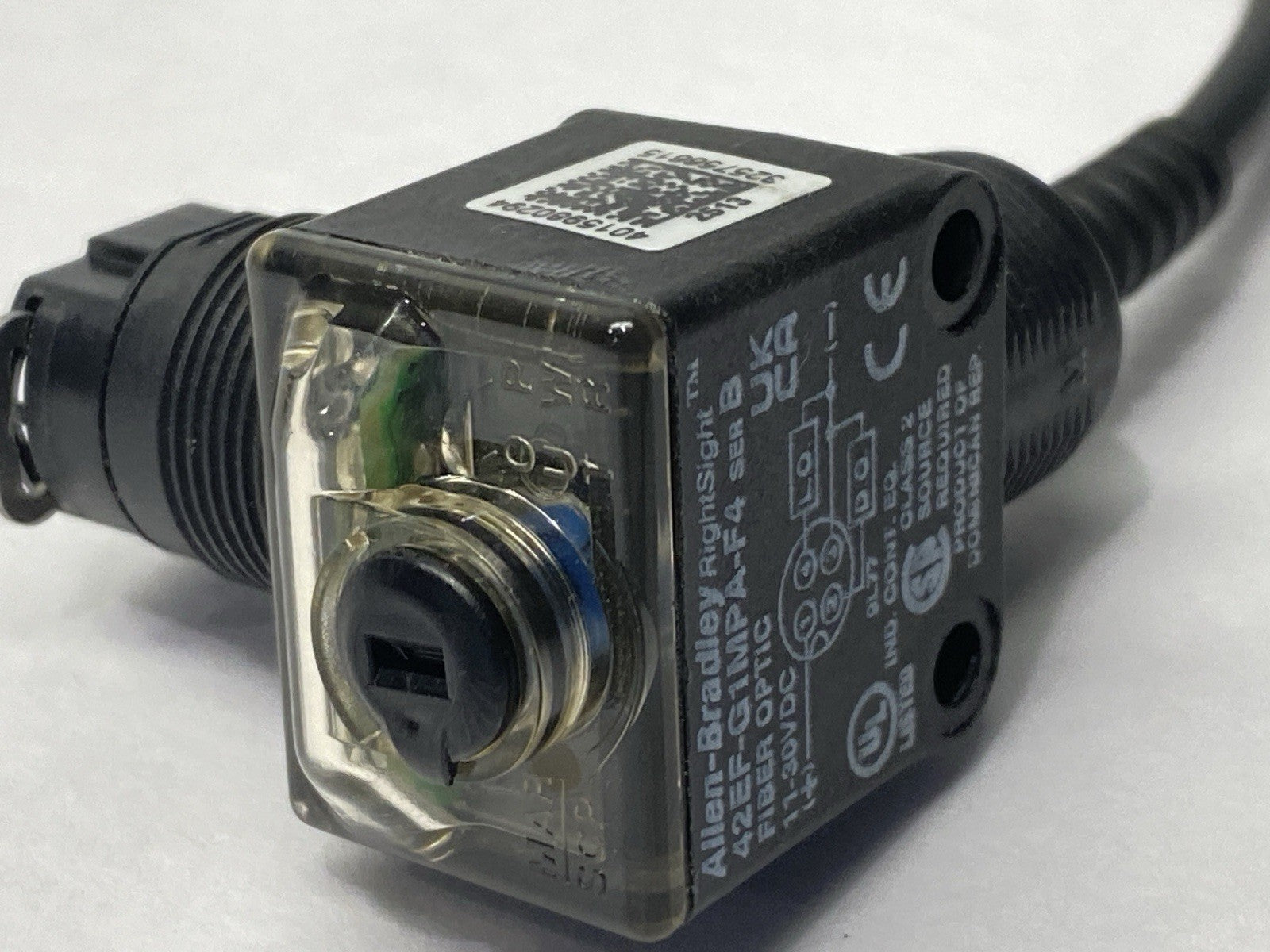 42EF-G1MPA-F4 | Allen Bradley Ser. B RightSight Fiber Optic Photoelectric Sensor - Used - Maverick Industrial Sales