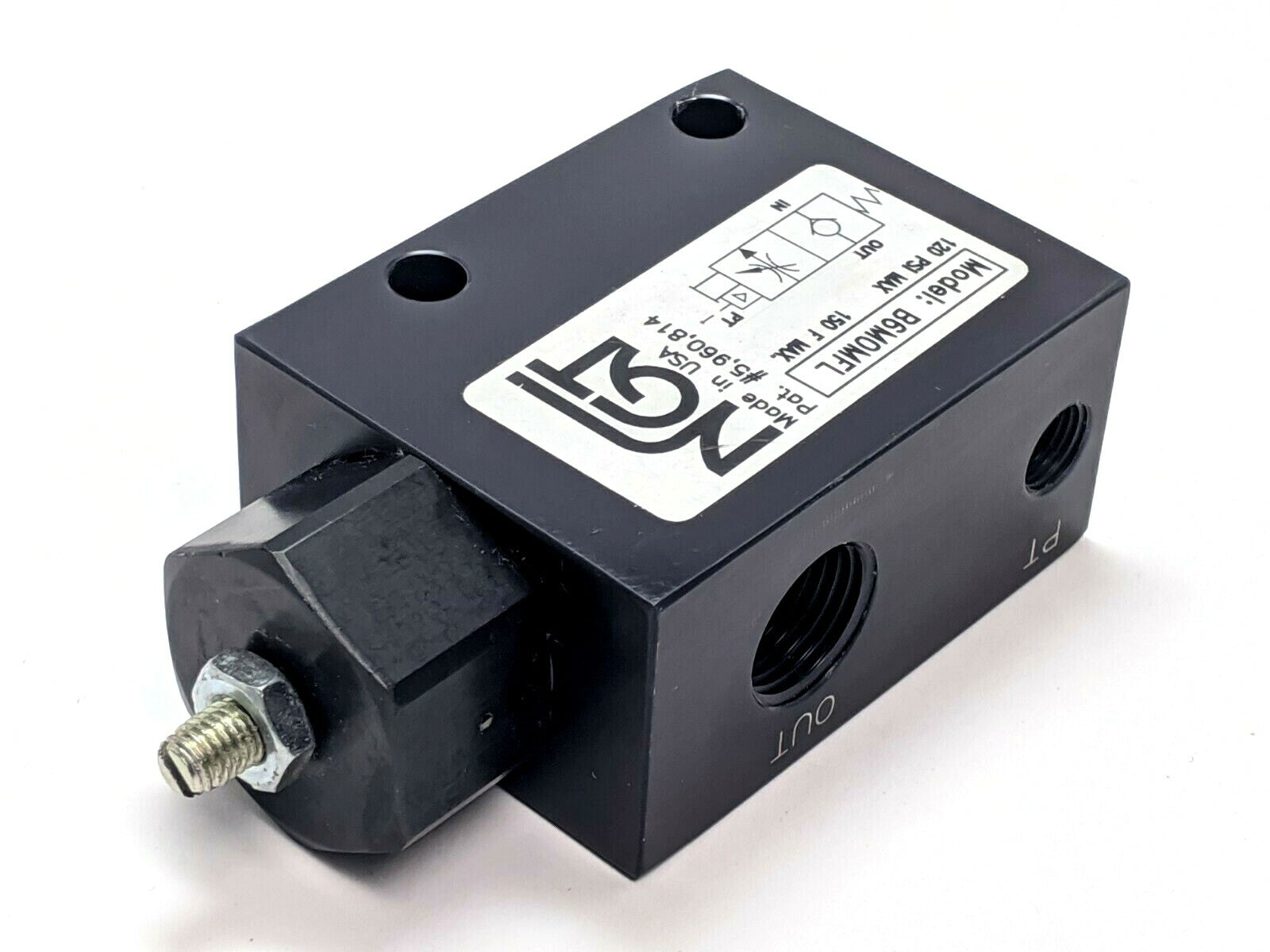 NGT B6M0MFL Check Valve Manual Release 3/8 NPTF - Maverick Industrial Sales
