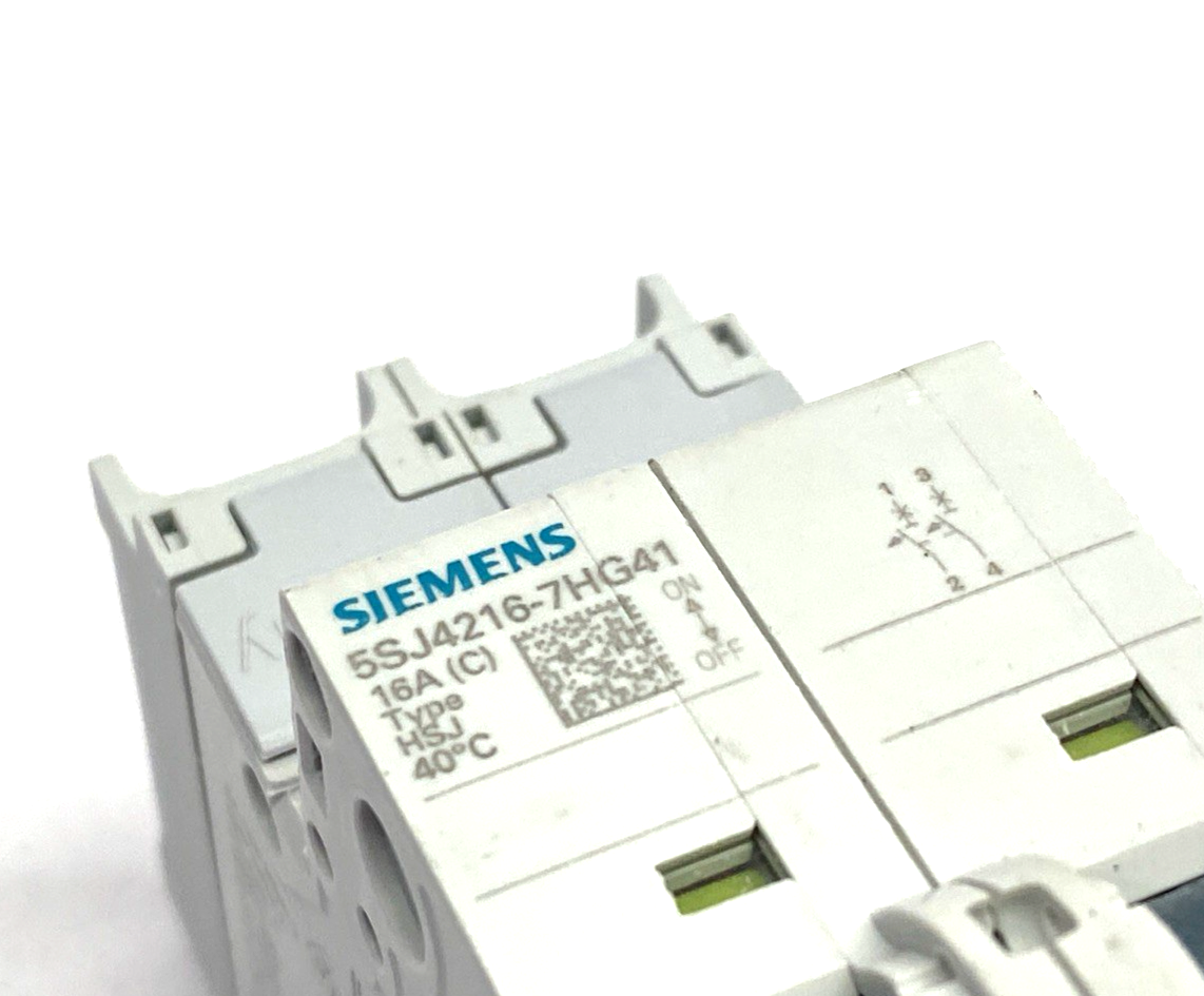 Siemens 5SJ4216-7HG41 Miniature Circuit breaker 240V 14kA, 2P, Trip C, 16A - Maverick Industrial Sales