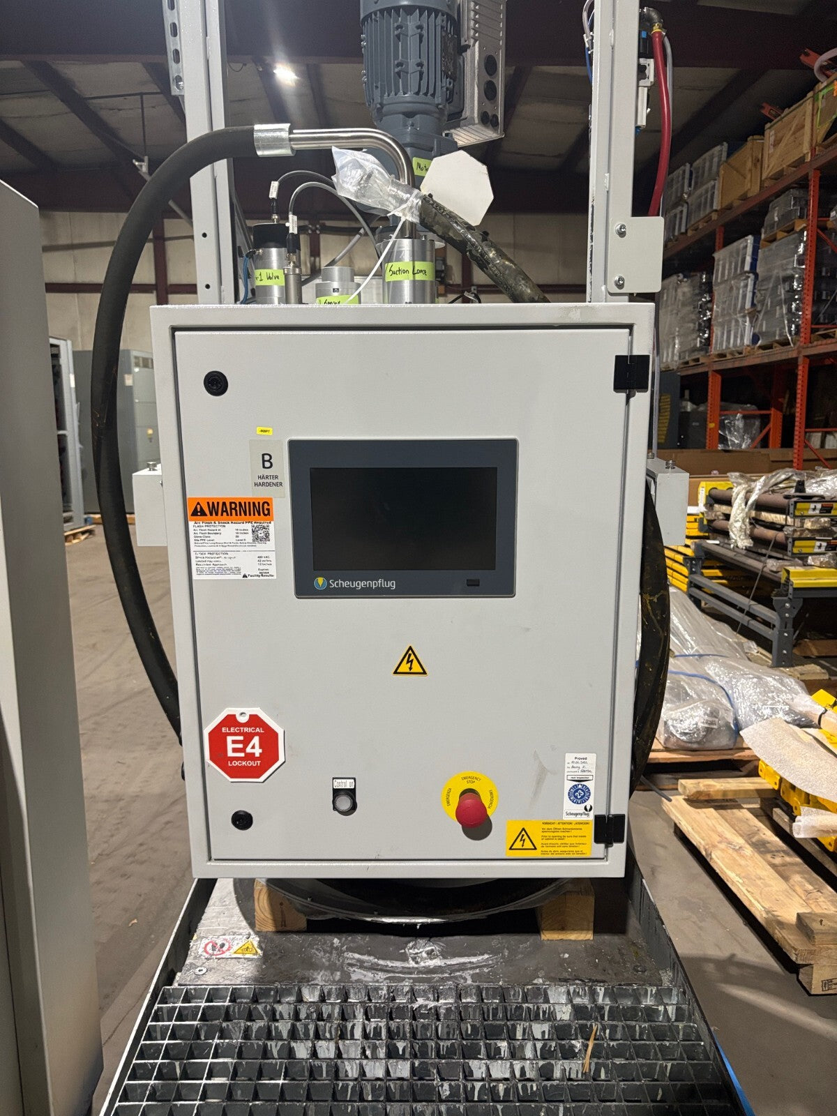 Scheugenpflug LiquiPrep LP804 50/50 Material Feeding System and Barrel Agitator - Maverick Industrial Sales